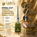 Army Broca Agulha Corte Espiral de Tungstênio